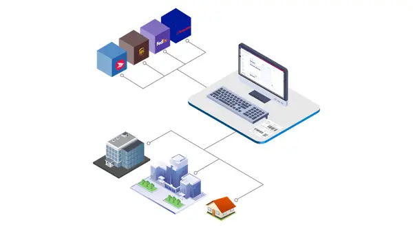 Simplify shipping illustration