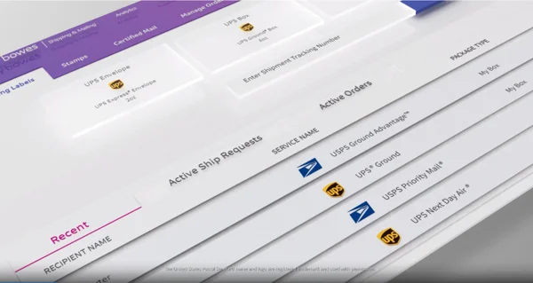 PitneyShip dashboard