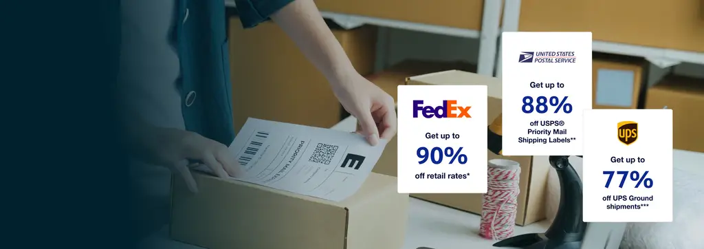 Discounts for FedEx, USPS and UPS